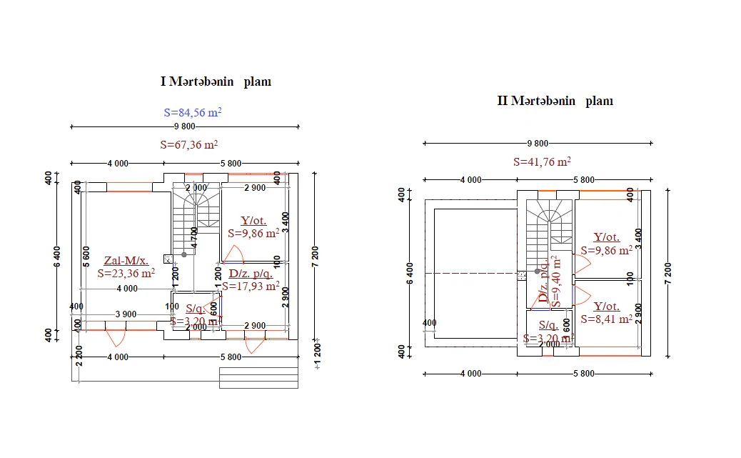 Chalet — Mərtəbə planı
